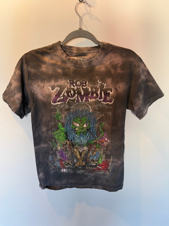 Rob Zombie Tops - Vintage Rob Zombie Graphic Acid Wash Short Sleeve Tee